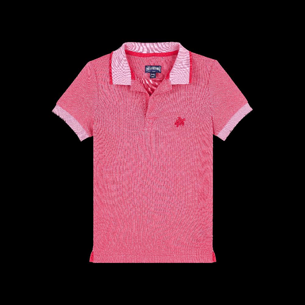 vilebrequin Polo en pique de coton organique changeant garçon uni