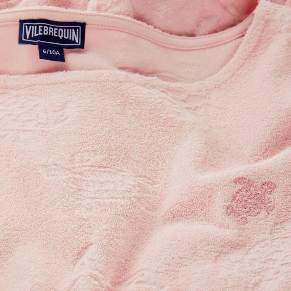 Vilebrequin Poncho En éponge Fille Turtles Jacquard