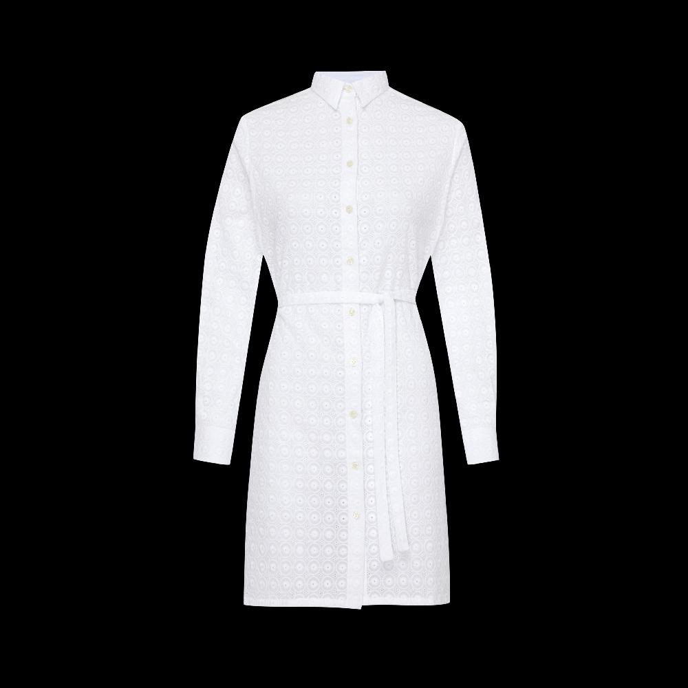 Vilebrequin Robe Chemise En Coton Femme Broderie Anglaise