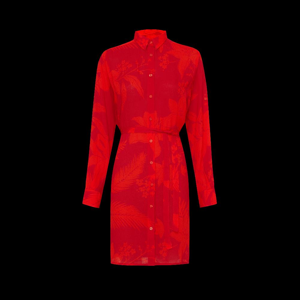 Vilebrequin Robe Chemise En Viscose Femme Flower Power