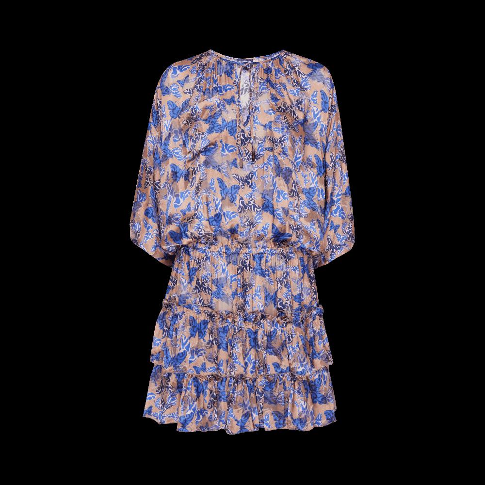 Vilebrequin Robe En Viscose Et Soie Femme Disco Butterfly