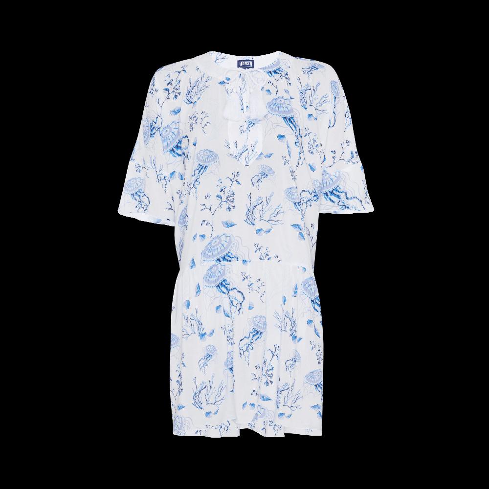 Vilebrequin Robe En Viscose Femme Medusa And Shells