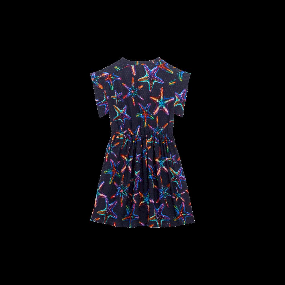 Vilebrequin Robe Longue En Viscose Fille Disco Stars