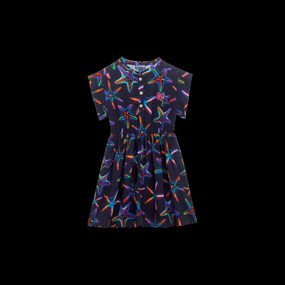 vilebrequin Robe longue en viscose fille Disco Stars