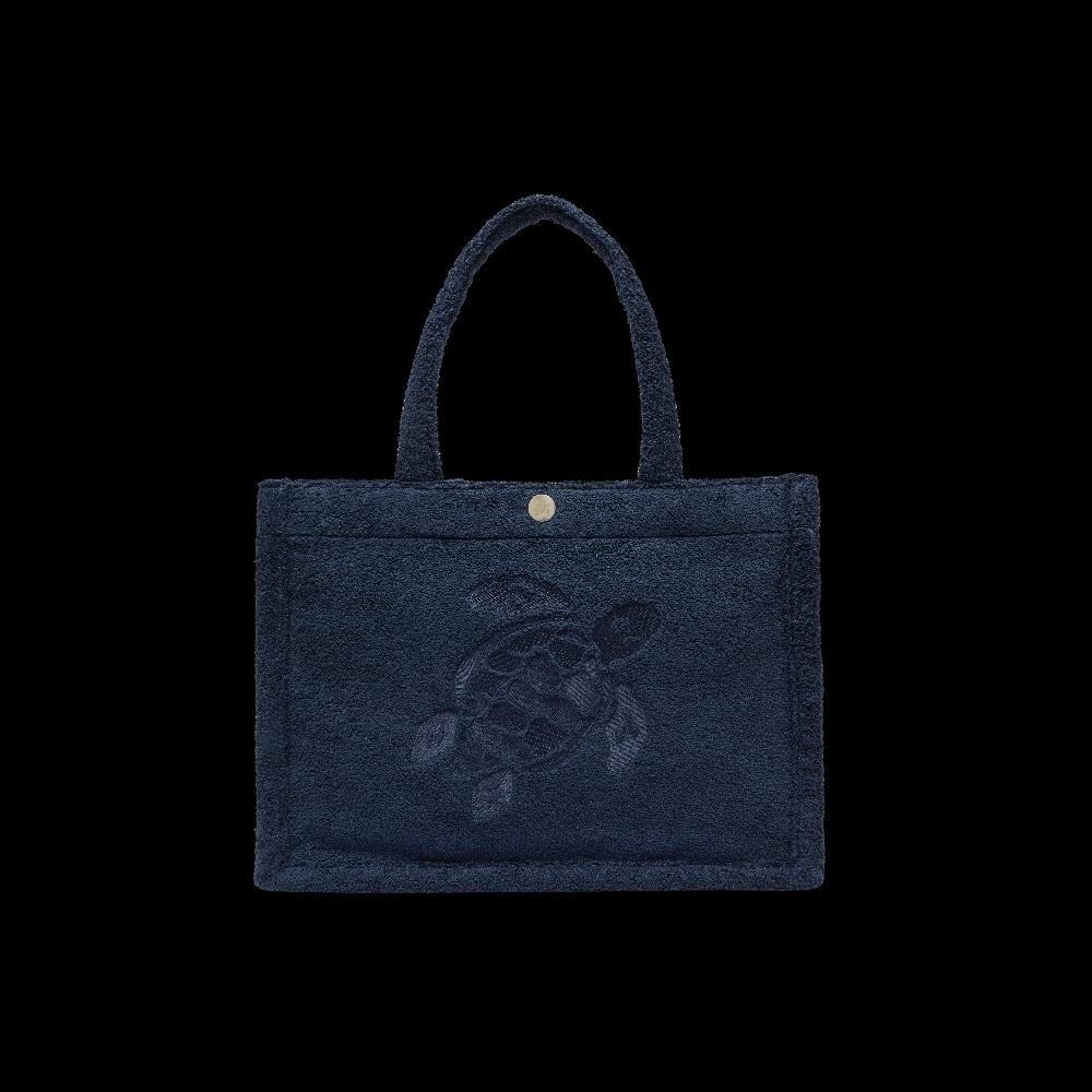 vilebrequin Sac de plage en éponge femme Tortue brodée vilebrequin Sac de plage en éponge femme Tortue brodée