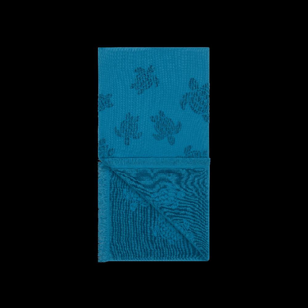 Vilebrequin Serviette De Plage Fouta Unie En Coton Organique Jacquard Tortues
