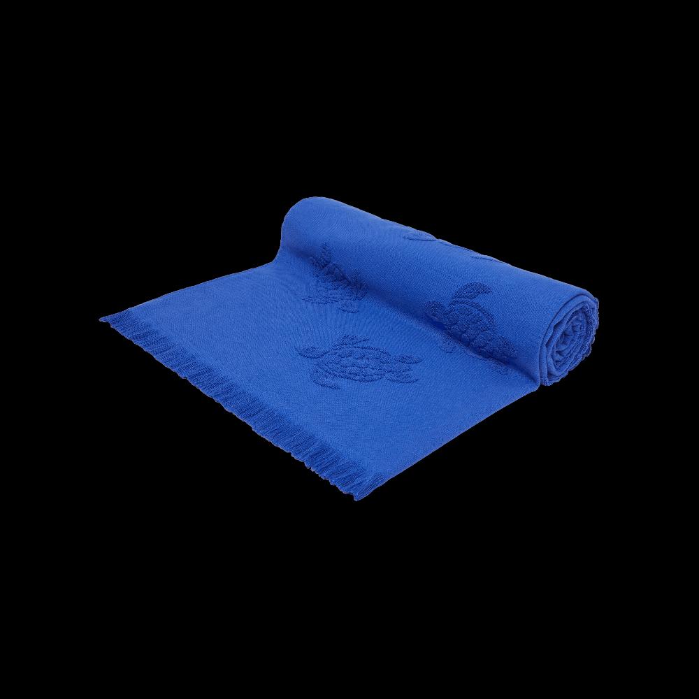 Vilebrequin Serviette De Plage Fouta Unie En Coton Organique Jacquard Tortues
