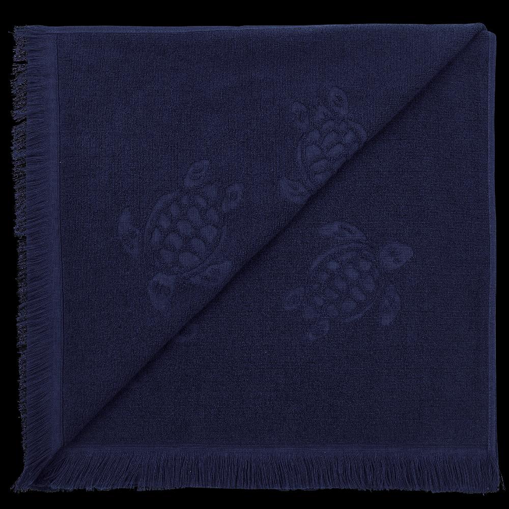 Vilebrequin Serviette De Plage Fouta Unie En Coton Organique Jacquard Tortues
