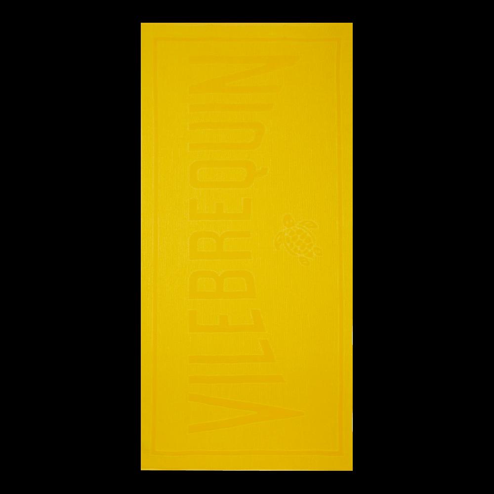 Vilebrequin Serviette De Plage Unie En Coton Organique