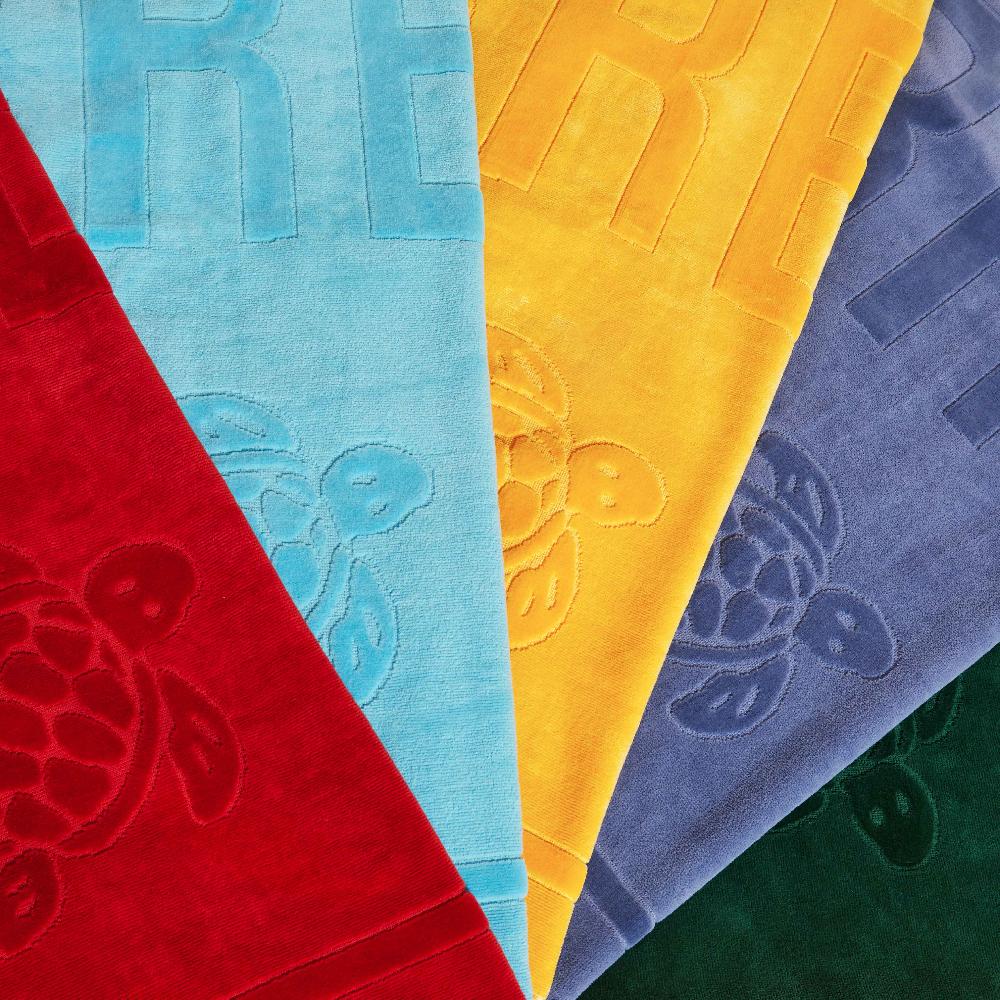 Vilebrequin Serviette De Plage Unie En Coton Organique