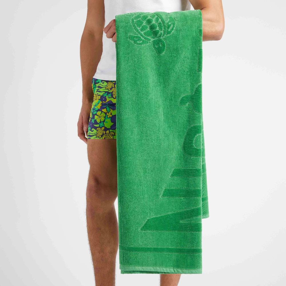 vilebrequin Serviette de plage unie en coton organique