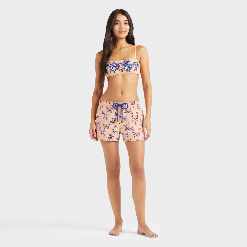 vilebrequin Short de bain femme Disco Butterflly brodés