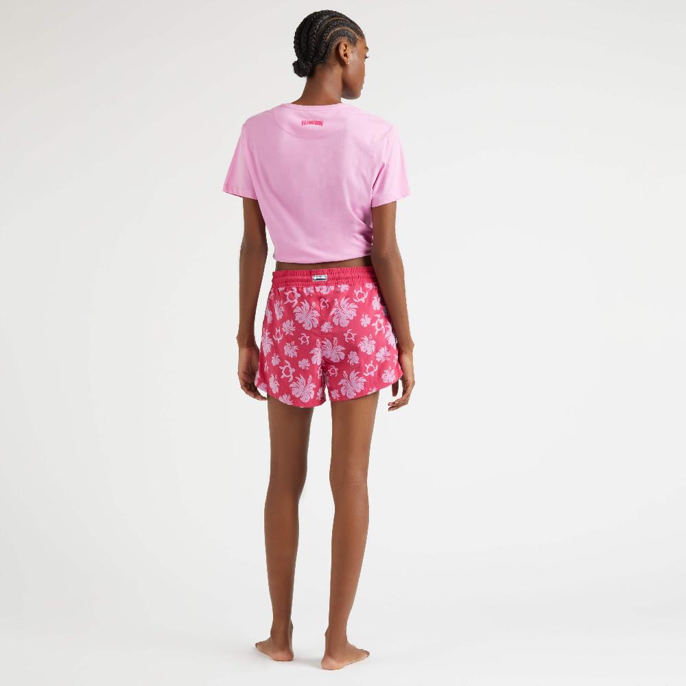 Vilebrequin Short De Bain Femme Turtles Heart Floqué