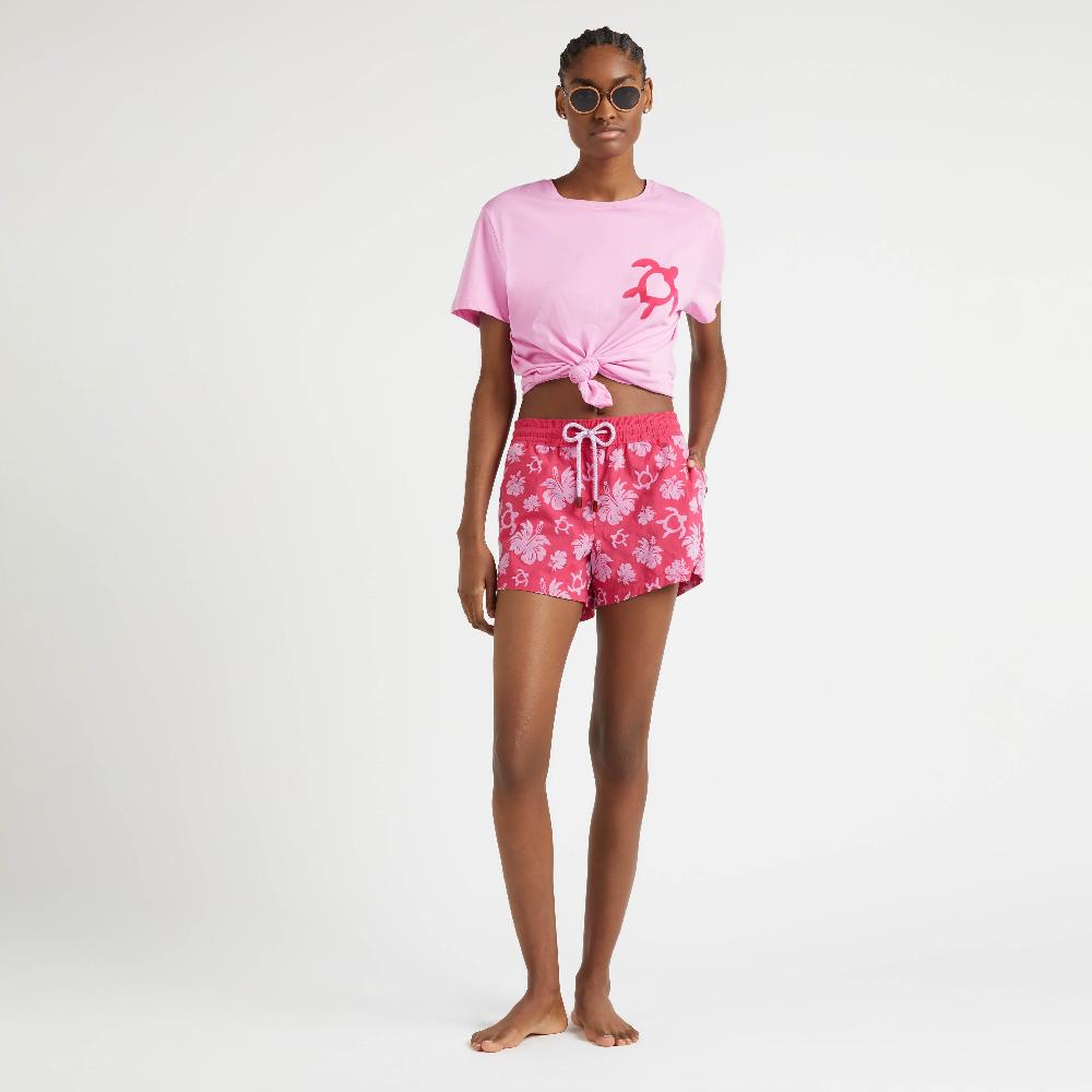 Vilebrequin Short De Bain Femme Turtles Heart Floqué