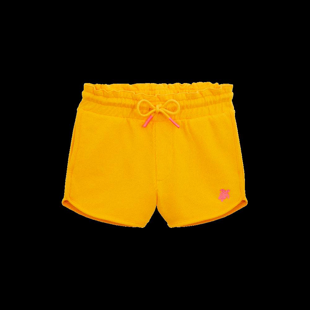 Vilebrequin Short En Coton Organique Fille Logo 3D Brodé