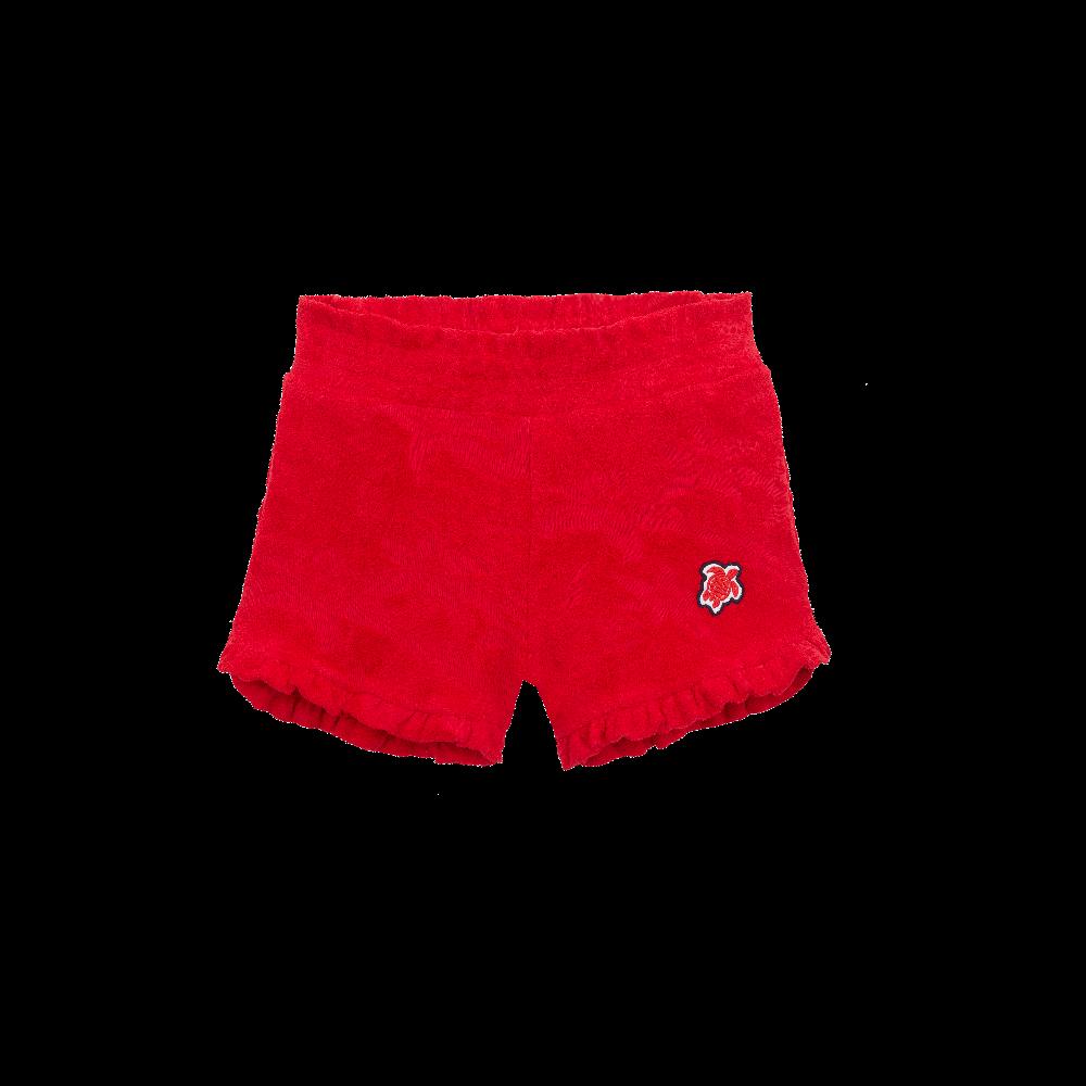 vilebrequin Short en éponge fille Jacquard Flower Power