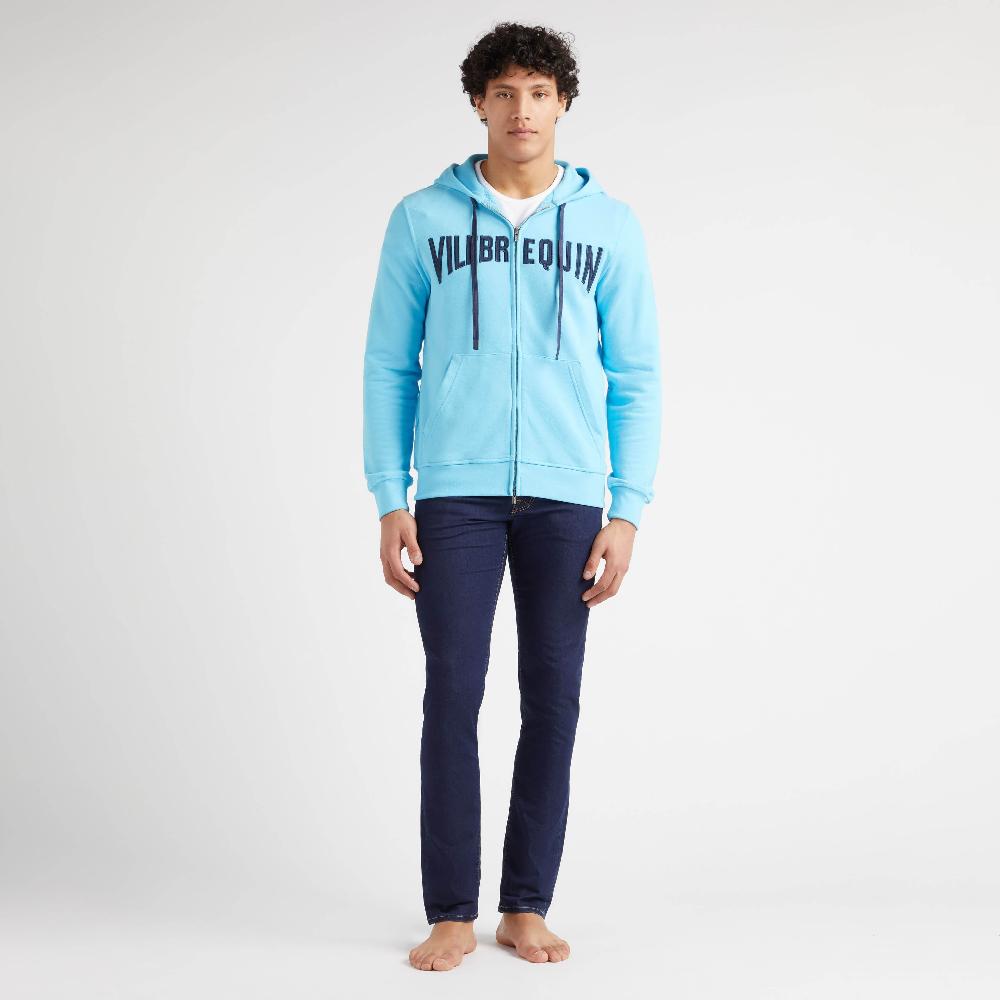 vilebrequin Sweat à capuche en coton homme logo surpiqué