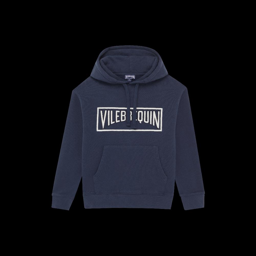 vilebrequin Sweat à capuche en coton organique garçon logo