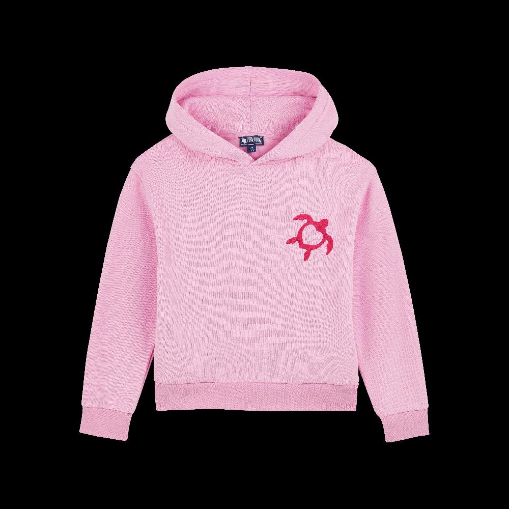 Vilebrequin Sweat à Capuche Fille En Coton Organique Turtle Heart Tahiti