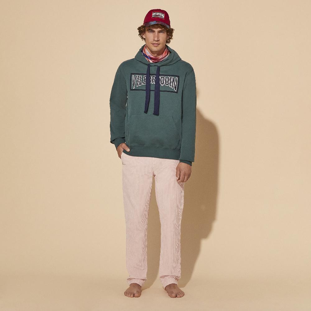 Vilebrequin Sweat à Capuche Logo Surpiqué En Coton Homme Uni