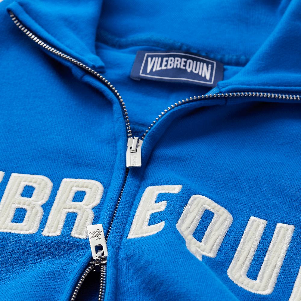 Vilebrequin Sweat à Fermeture Zippée En Coton Homme Logo Surpiqué