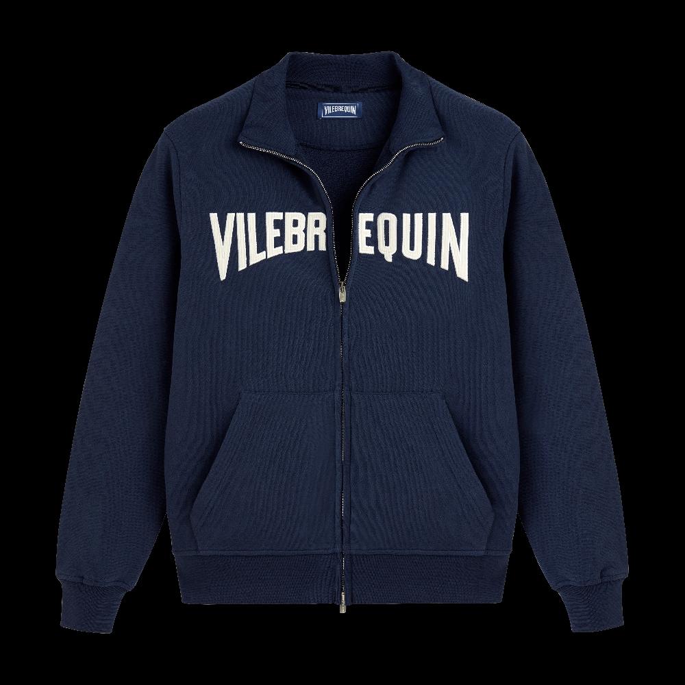 Vilebrequin Sweat à Fermeture Zippée En Coton Homme Logo Surpiqué