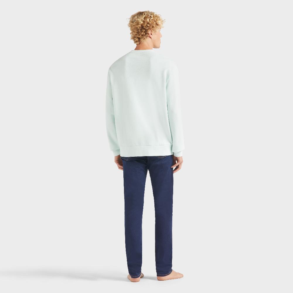 Vilebrequin Sweat En Coton Organique Col Rond Homme Tortue Brodée