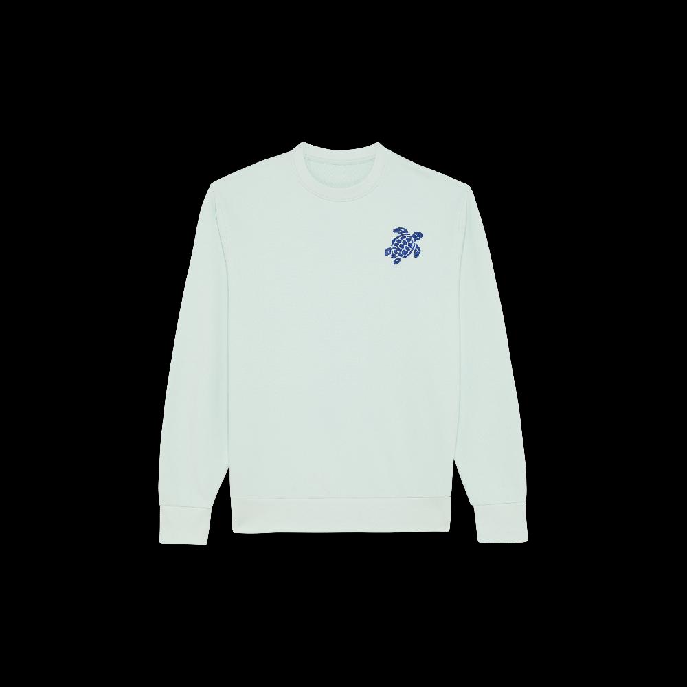 Vilebrequin Sweat En Coton Organique Col Rond Homme Tortue Brodée