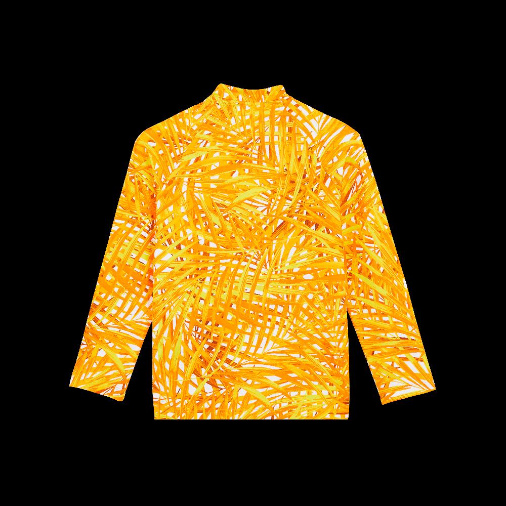 Vilebrequin T-shirt Anti-UV Manches Longues à Fermeture éclair Enfant Palm Leaves