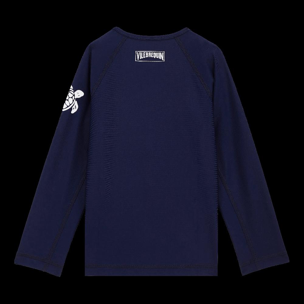 Vilebrequin T-shirt Anti-UV Manches Longues à Fermeture éclair Enfants Uni