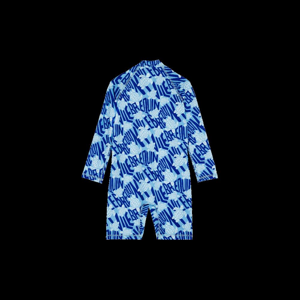 Vilebrequin T-shirt Anti-UV Une Pièce Garçon Ronde Des Tortues Logo