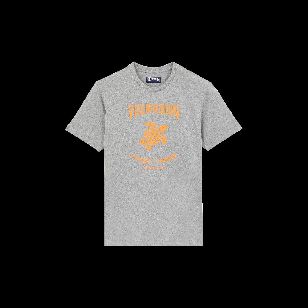 Vilebrequin T-shirt Contrasté En Coton Homme Logo En Gomme