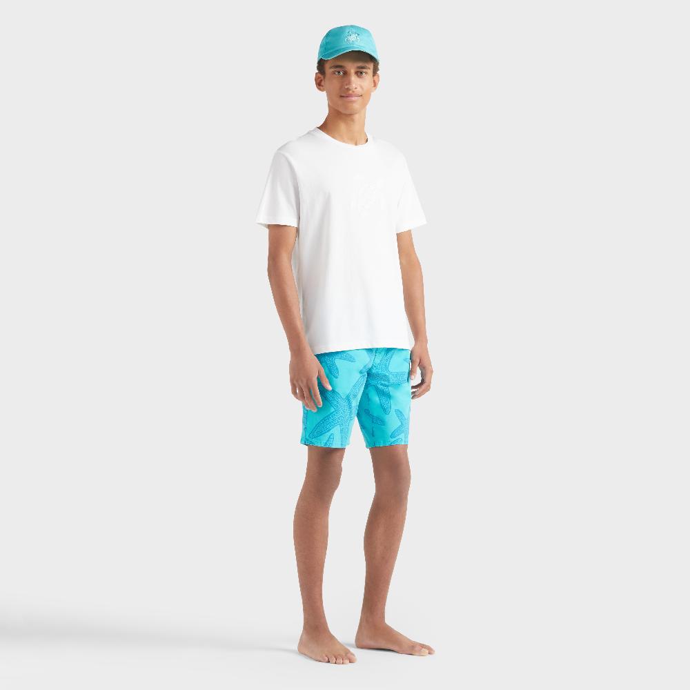 Vilebrequin T-shirt En Coton Homme Brodé Ton Sur Ton Turtle