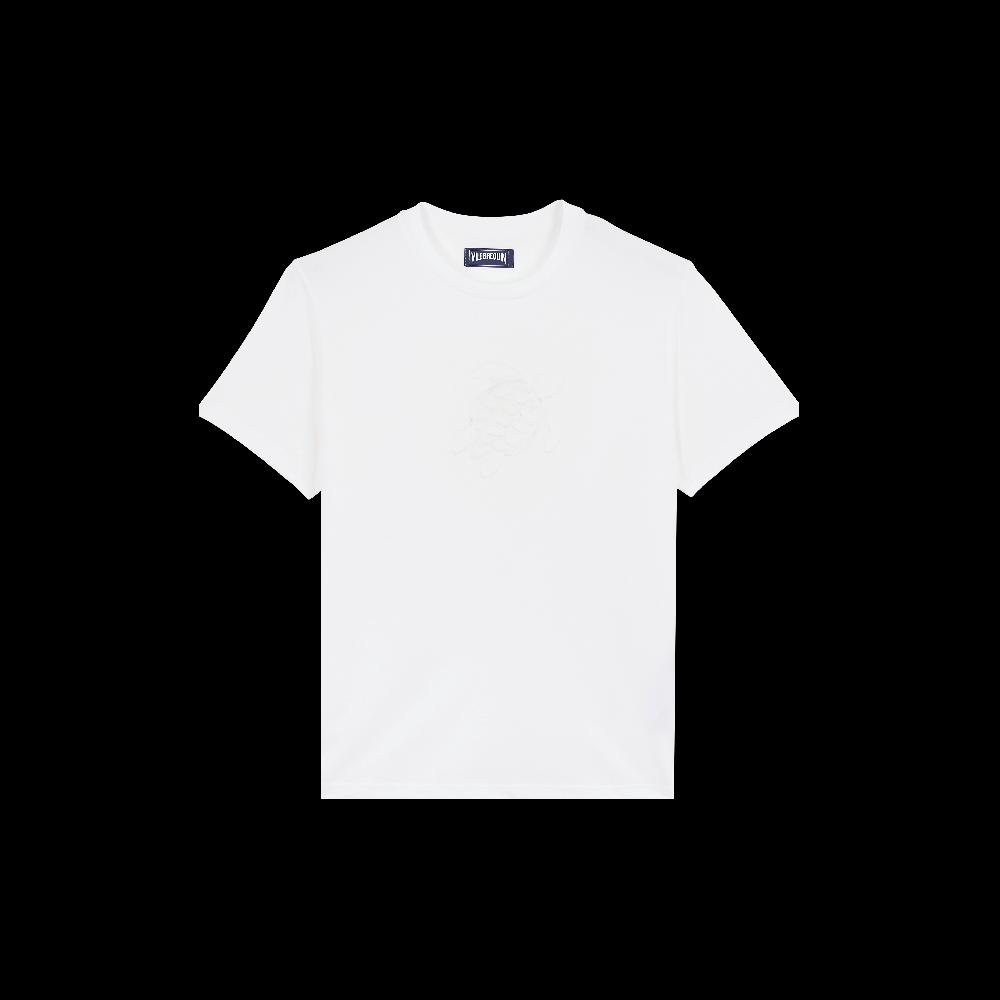 Vilebrequin T-shirt En Coton Homme Brodé Ton Sur Ton Turtle
