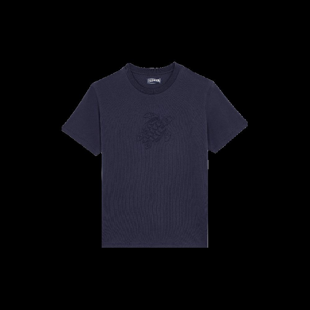 Vilebrequin T-shirt En Coton Homme Brodé Ton Sur Ton Turtle