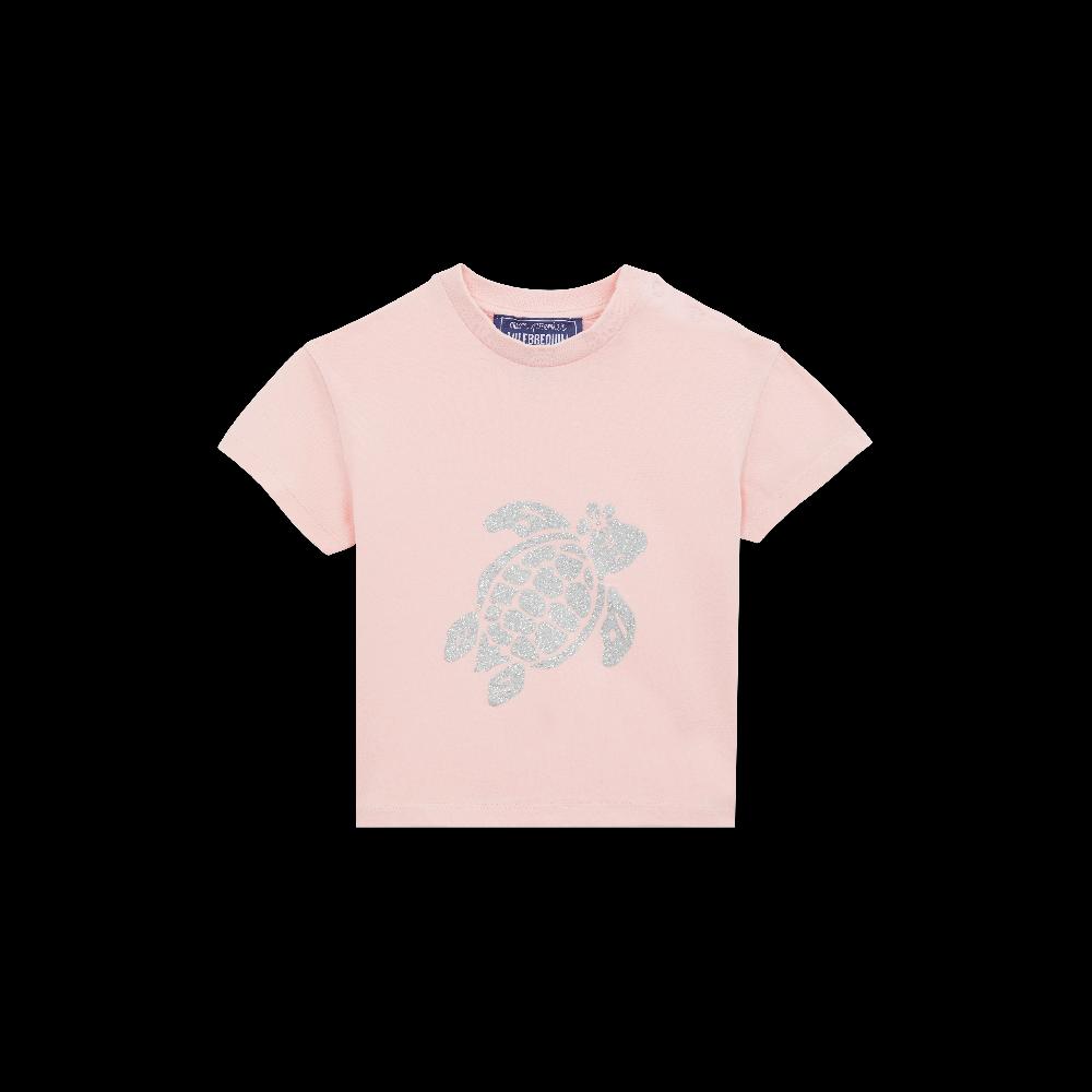 vilebrequin T-shirt en coton organique bébé Turtle Silver