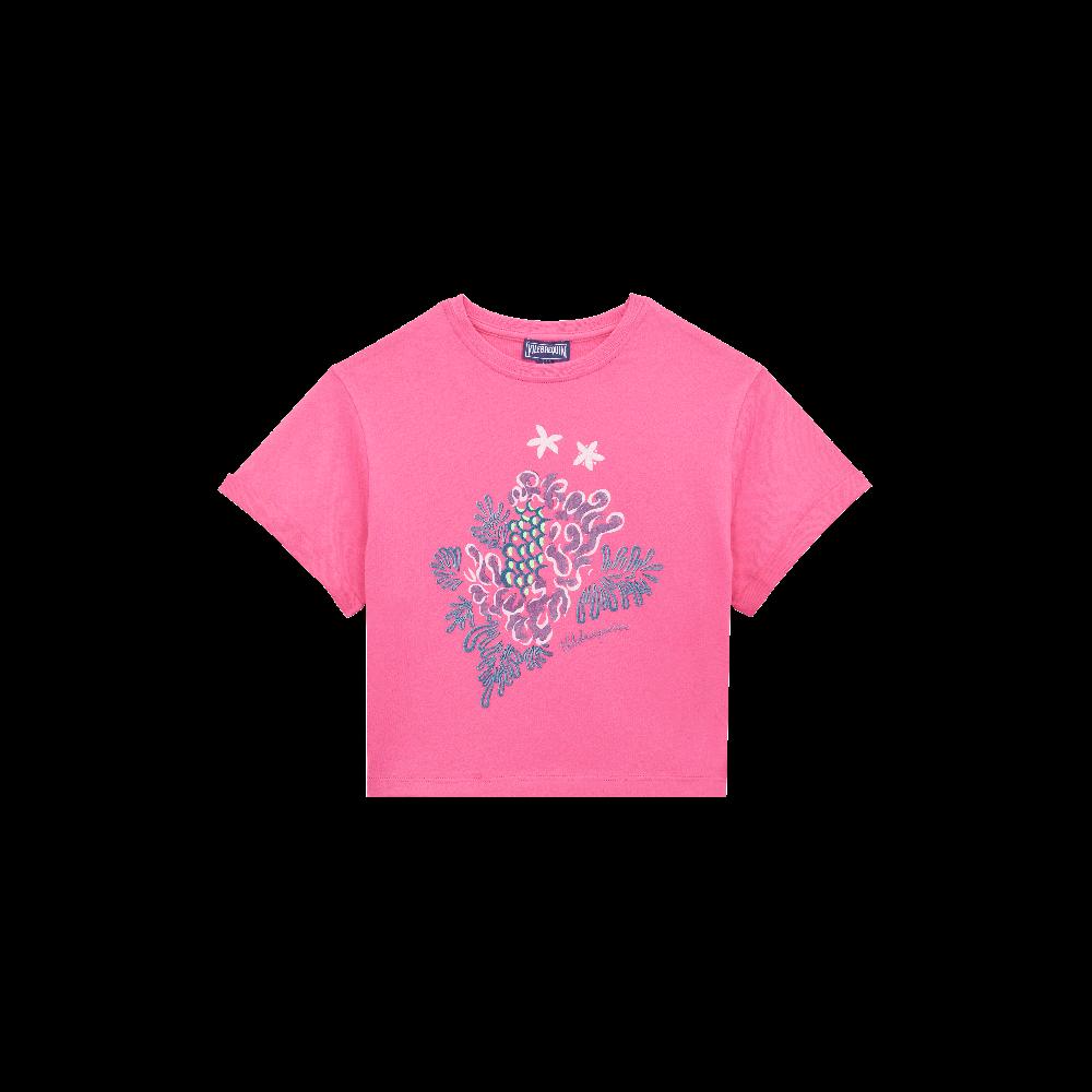 vilebrequin T-shirt en coton organique fille imprimé