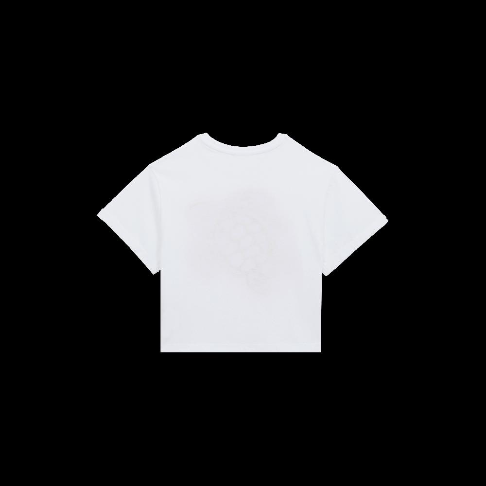 Vilebrequin T-shirt En Coton Organique Fille Tortue Brodée