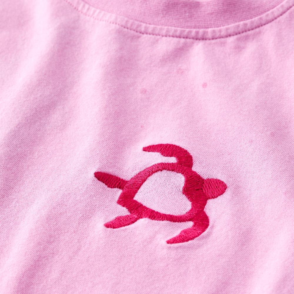 Vilebrequin T-shirt En Coton Organique Fille Turtle Heart Tahiti