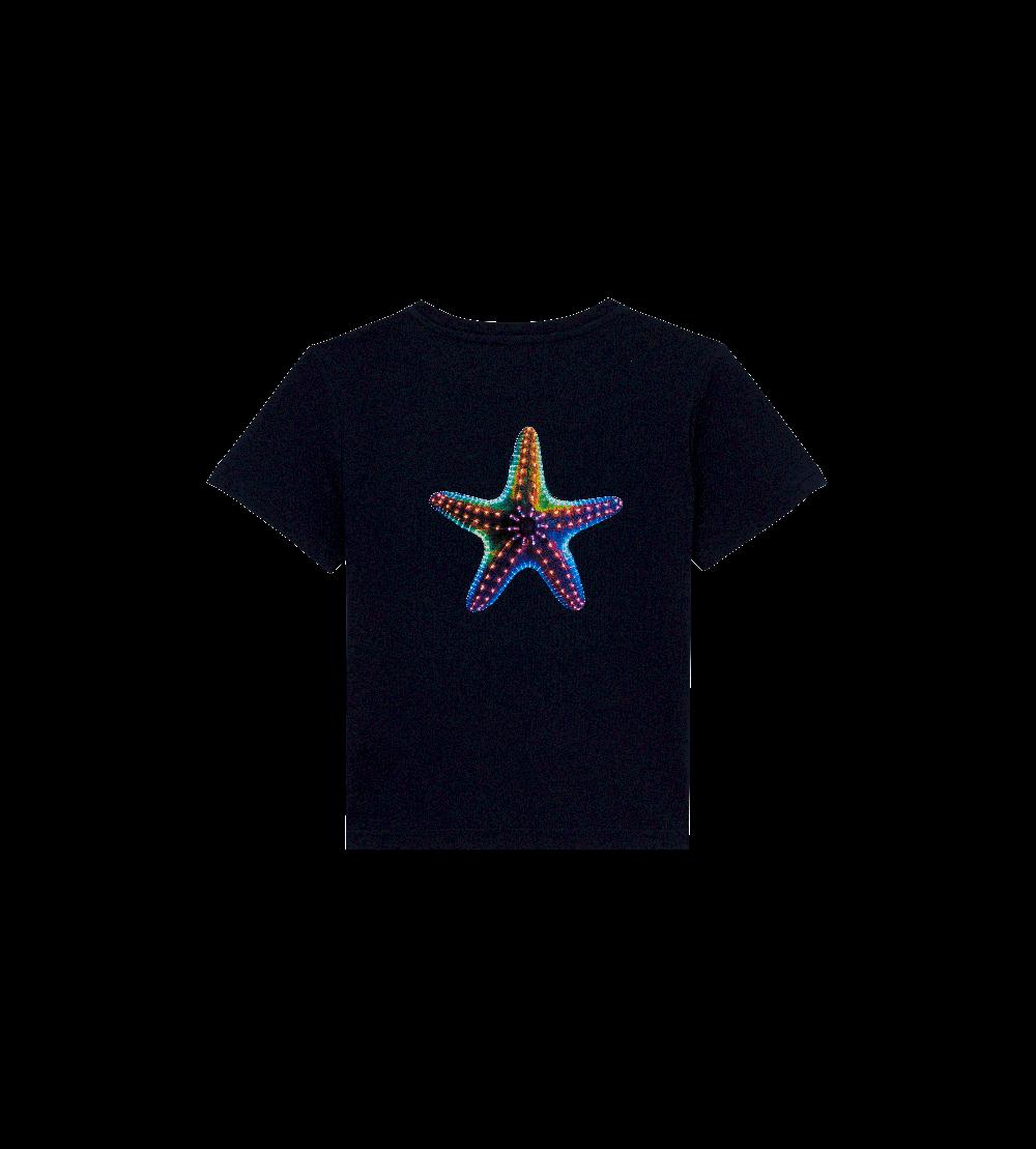 Vilebrequin T-shirt En Coton Organique Garçon Disco Stars