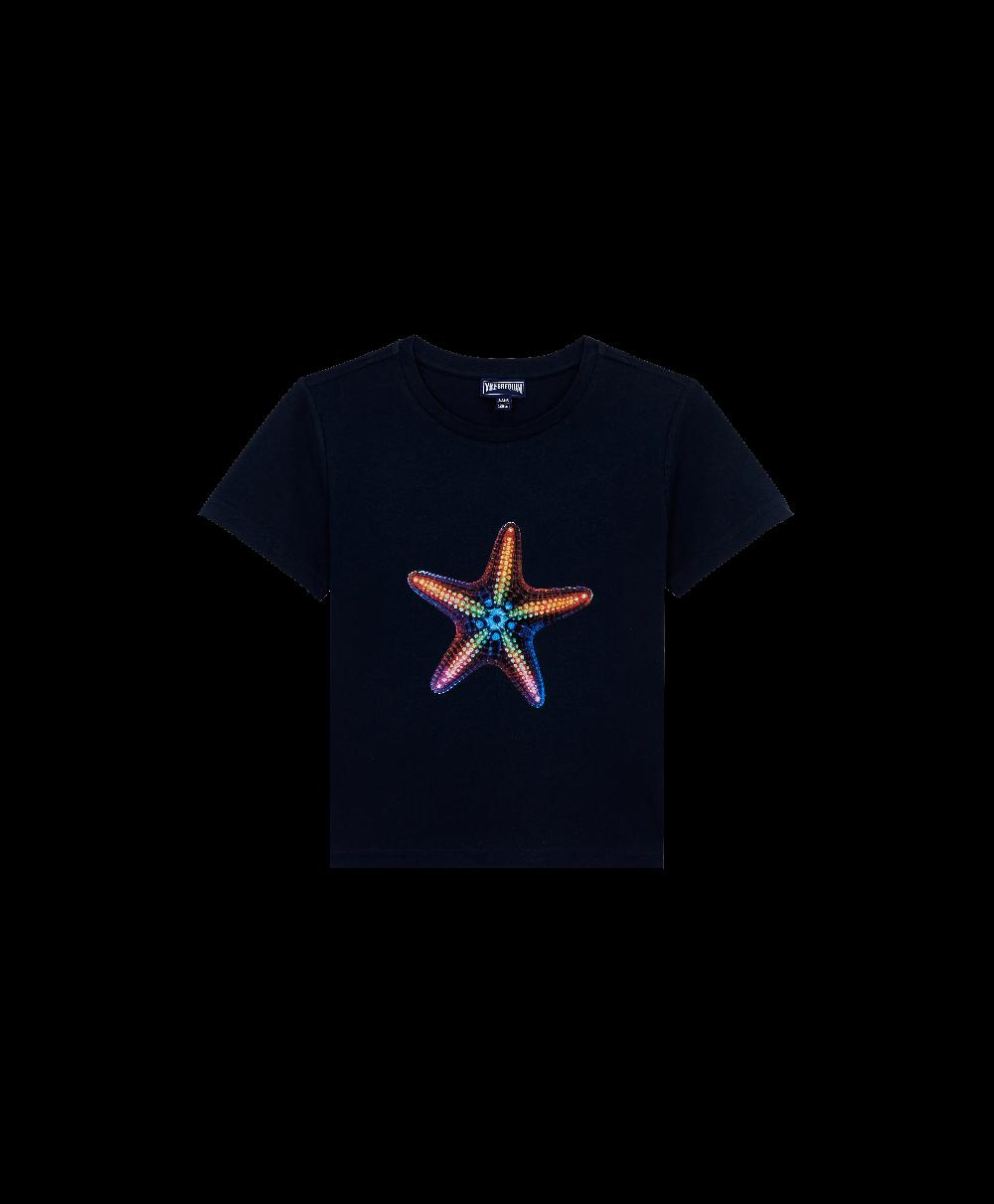 vilebrequin T-shirt en coton organique garçon Disco Stars