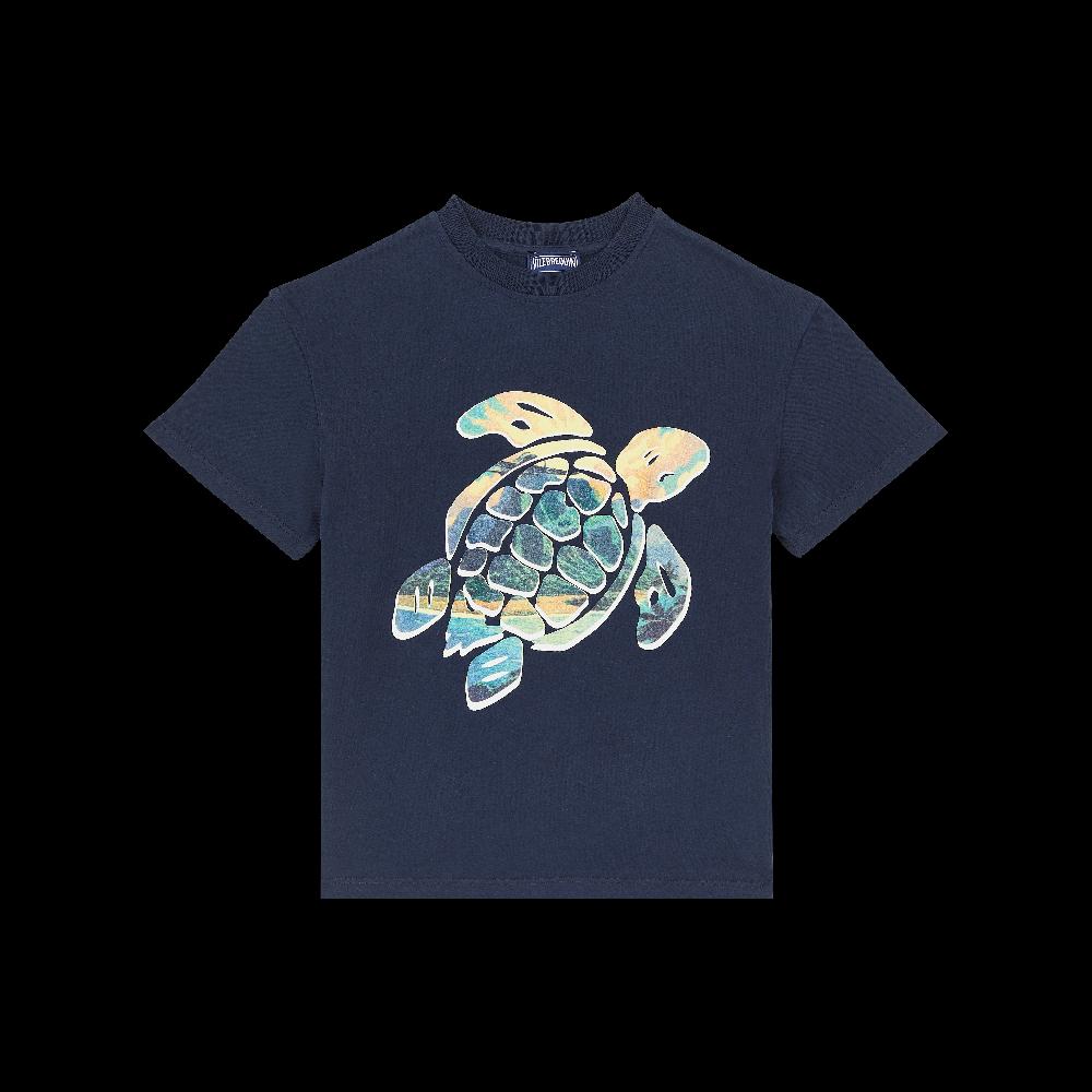 vilebrequin T-shirt en coton organique garçon Tahiti Turtles