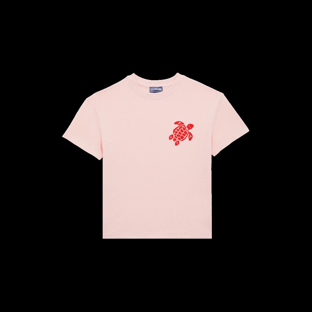 vilebrequin T-shirt en coton organique garçon Tortue brodée