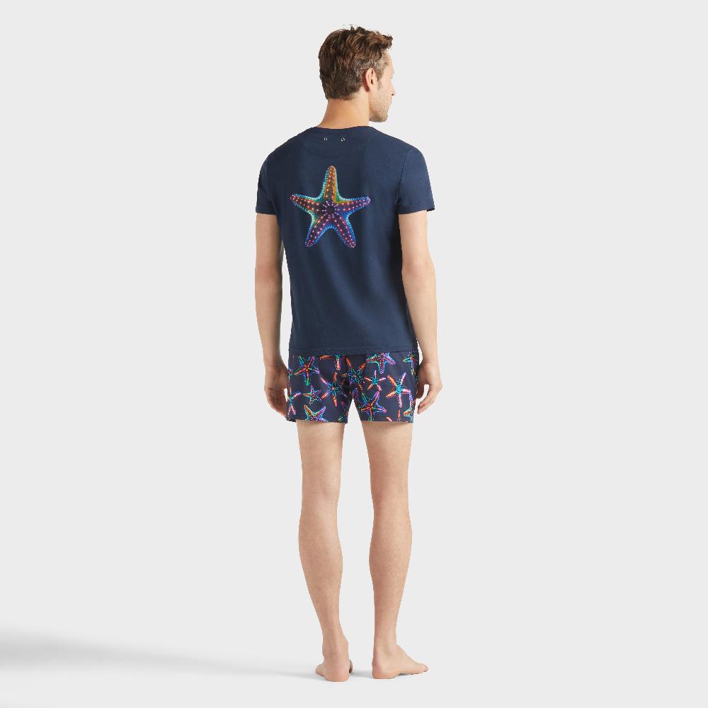 Vilebrequin T-shirt En Coton Organique Homme Disco Stars