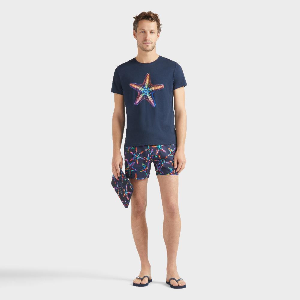 Vilebrequin T-shirt En Coton Organique Homme Disco Stars