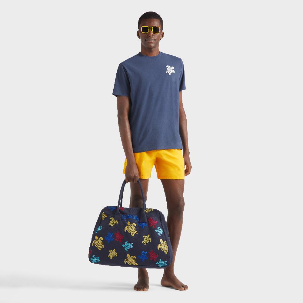 Vilebrequin T-shirt En Coton Organique Homme Tortue Brodée