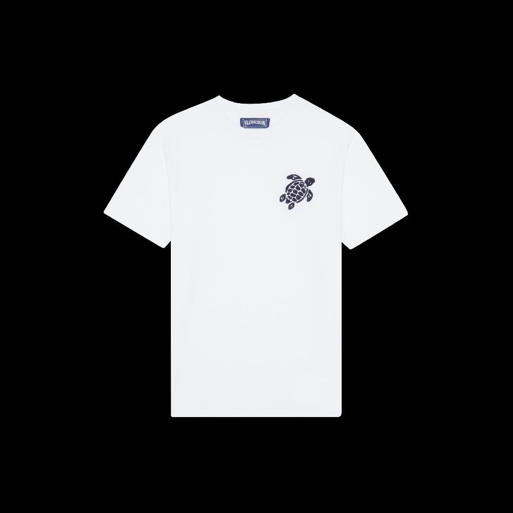 Vilebrequin T-shirt En Coton Organique Homme Tortue Brodée