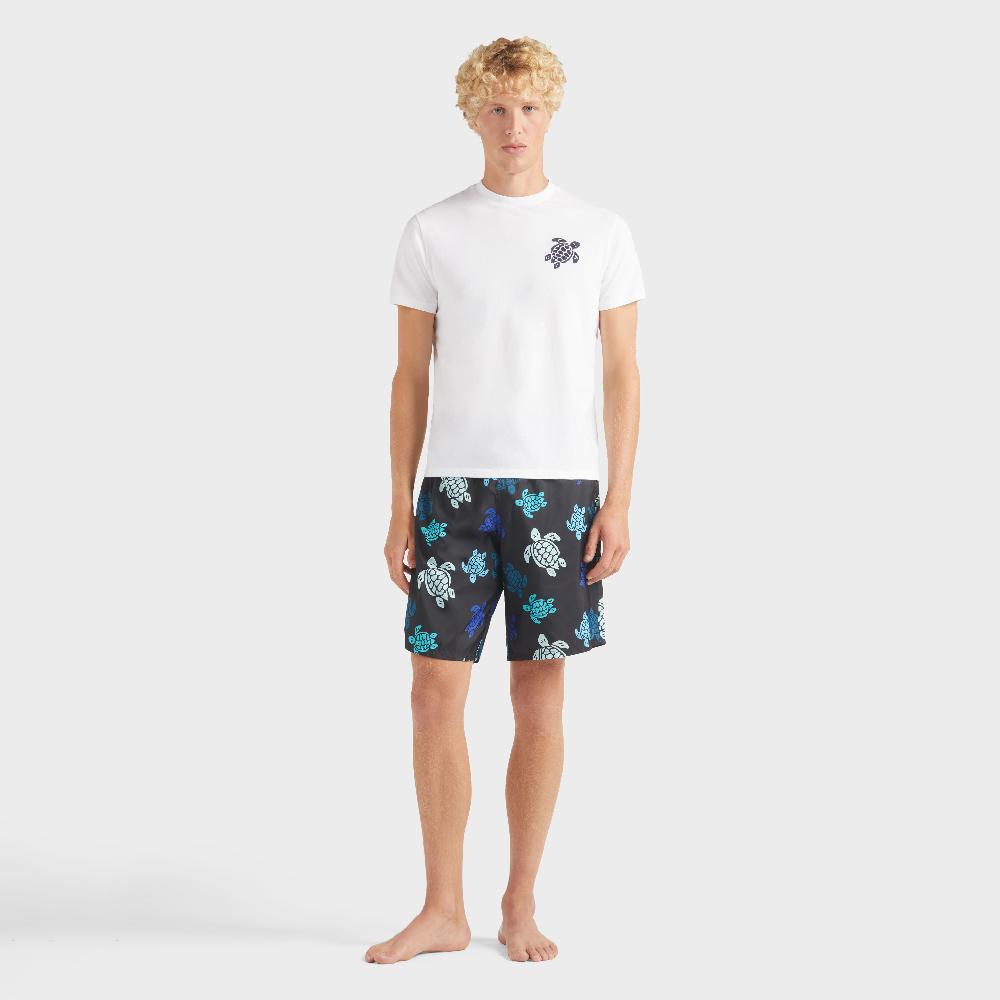 vilebrequin T-shirt en coton organique homme Tortue brodée