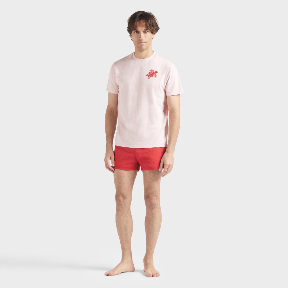 vilebrequin T-shirt en coton organique homme Tortue brodée