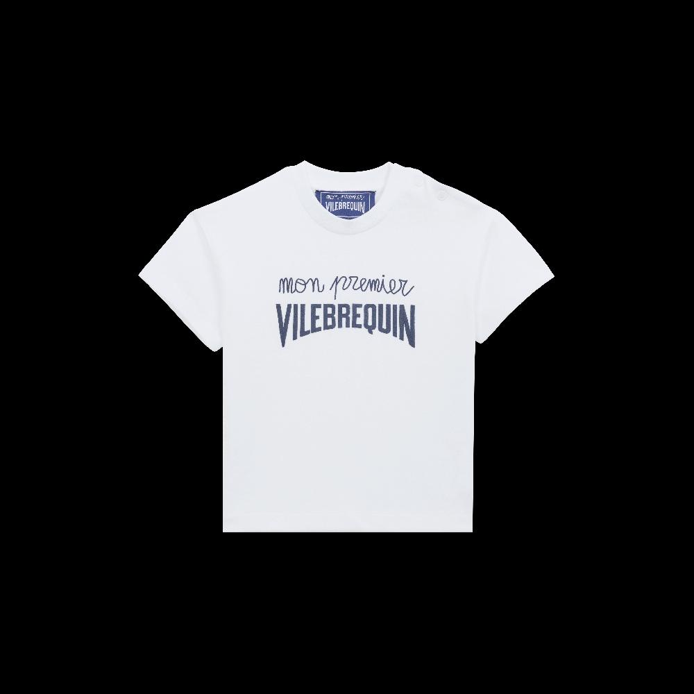vilebrequin T-shirt en coton organique logo en relief